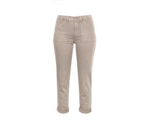 5-Pocket-Jeans STOOKER WOMEN "DAVOS Colour Jogg Edition Jeeans", Damen, Gr. 44, Länge 30, beige (string), Denim/Jeans, 98% Baumwolle, 2% Elasthan, lässig geschnitten lang, Jeans 5-Pocket-Jeans, Boyfri