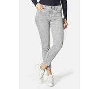 5-Pocket-Jeans STOOKER WOMEN "Florenz Acid Wash Slim Fit Jeans", Damen, Gr. 36, Länge 26, grau (grau denim acid), Denim/Jeans, 78% Baumwolle, 20% recycled Polyester, 2% Elasthan, slim fit lang, Jeans