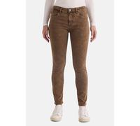 5-Pocket-Jeans STOOKER WOMEN "Florenz Colour autumn Slim Fit Jeans", Damen, Gr. 44, Länge 28, braun (shitake wash), Denim/Jeans, 98% Baumwolle, 2% Elasthan, slim fit lang, Jeans 5-Pocket-Jeans, Slim F