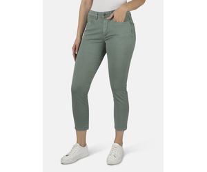 5-Pocket-Jeans STOOKER WOMEN "Florenz Colour Slim Fit Jeans", Damen, Gr. 42, Länge 28, grün (chinoise grün), Denim/Jeans, 68% Baumwolle, 28% Polyester, 4% Elasthan, slim fit lang, Jeans 5-Pocket-Jeans