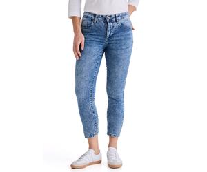 5-Pocket-Jeans STOOKER WOMEN "Florenz Season Slim Fit Jeans", Damen, Gr. 38, Länge 26, blau (bleached blau), Denim/Jeans, 82% Baumwolle, 17% Polyester, 1% Elasthan, slim fit lang, Jeans 5-Pocket-Jeans