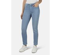 5-Pocket-Jeans STOOKER WOMEN "Milano Denim Magic Shape Fit Jeans", Damen, Gr. 40, Länge 32, blau (bleached denim), Denim/Jeans, 83% Baumwolle, 16% Polyester, 1% Elasthan, schmal lang, Jeans 5-Pocket-J