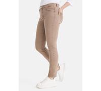 5-Pocket-Jeans STOOKER WOMEN "Milano Denim Magic Shape Fit Jeans", Damen, Gr. 44, Länge 30, beige (beige portabella), Denim/Jeans, 98% Baumwolle, 2% Elasthan, schmal lang, Jeans 5-Pocket-Jeans, Casual