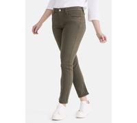 5-Pocket-Jeans STOOKER WOMEN "Milano Denim Thermo Magic Shape Fit Jeans", Damen, Gr. 48, Länge 28, grün (grün night), Denim/Jeans, 76% Baumwolle, 22% Polyester, 2% Elasthan, schmal lang, Jeans 5-Pocke