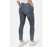 5-Pocket-Jeans STOOKER WOMEN "Rio bluegrey Skinny Fit", Damen, Gr. 40, Länge 30, blau (light blaugrau), Denim/Jeans, 83% Baumwolle, 16% recycled Polyester, 1% Elasthan, skinny fit 7/8-Länge, Jeans 5-P