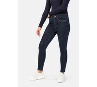5-Pocket-Jeans STOOKER WOMEN "Rio Denim Season Skinny Fit Jeans", Damen, Gr. 40, Länge 28, blau (blau rinse), Denim/Jeans, 83% Baumwolle, 16% recycled Polyester, 1% Elasthan, skinny fit lang, Jeans 5-