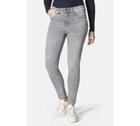 5-Pocket-Jeans STOOKER WOMEN "Rio Fexxi Move Strass Skinny Fit Jeans", Damen, Gr. 40, Länge 28, grau (grau bleached), Denim/Jeans, 83% Baumwolle, 16% Polyester, 1% Elasthan, skinny fit lang, Jeans 5-P