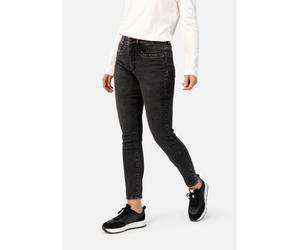 5-Pocket-Jeans STOOKER WOMEN "Rio Fexxi Move Strass Skinny Fit Jeans", Damen, Gr. 40, Länge 28, schwarz (schwarz vintage), Denim/Jeans, 83% Baumwolle, 16% Polyester, 1% Elasthan, skinny fit lang, Jean
