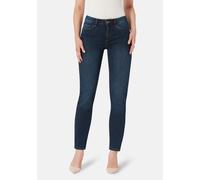 5-Pocket-Jeans STOOKER WOMEN "Zermatt Denim Straight Fit Jeans", Damen, Gr. 38, Länge 28, blau (mid blau denim), Denim/Jeans, 99% Baumwolle, 1% Elasthan, straight fit lang, Jeans 5-Pocket-Jeans, Strai