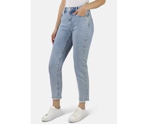 5-Pocket-Jeans STOOKER WOMEN "Zermatt Fashion Straight Fit Jeans", Damen, Gr. 48, Länge 28, blau (light blau acid), Denim/Jeans, 98% Baumwolle, 2% Elasthan, straight fit lang, Jeans 5-Pocket-Jeans, St