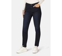 5-Pocket-Jeans STOOKER WOMEN "Zermatt Thermo Straight Fit Jeans", Damen, Gr. 48, Länge 30, blau (schwarz indigo), Denim/Jeans, 63% Baumwolle, 34% Polyester, 3% Elasthan, straight fit lang, Jeans 5-Poc