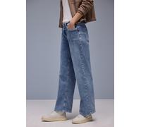 Street One Wide Leg Jeans Style Emee light blau authentic 5-Pocket Loose Fit Gr. 30/L30