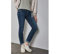 Street One Damen A378402 Jeans im Casual Fit, Dark Blue Wash, 29W / 32L