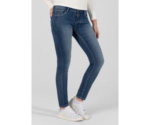 5-Pocket-Jeans TIMEZONE "Tight AleenaTZ", Damen, Gr. 24, Länge 30, blau, 83% Baumwolle 15% Polyester 2% Elastan, lang, Jeans 5-Pocket-Jeans (55331317-24) blau