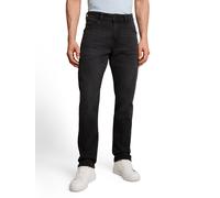 5-Pocket-Jeans TOM TAILOR "Josh", Herren, Gr. 33, Länge 36, schwarz (used schwarz stone schwarz denim), Denim/Jeans, Obermaterial: 99% Baumwolle, 1% Elasthan, slim fit lang, Jeans 5-Pocket-Jeans, in U