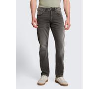 5-Pocket-Jeans TOM TAILOR "MARVIN", Herren, Gr. 38, Länge 30, grau (stone grau denim), Denim/Jeans, Obermaterial: 99% Baumwolle, 1% Elasthan, straight fit, Jeans 5-Pocket-Jeans, mit kleinem Logo-Print