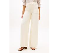 5-Pocket-Jeans TOMMY HILFIGER "DNM SOFT ECRU 70'S WIDE LEG HW", Damen, Gr. 29, Länge 30, soft ecru, Denim/Jeans, Obermaterial: 100% Lyocell, unifarben, lässig geschnitten, Jeans 5-Pocket-Jeans (925477