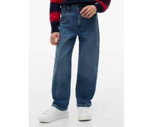 5-Pocket-Jeans TOMMY HILFIGER, Jungen, Gr. 16 (176), N-Gr, blau (vintagemediumstr), Denim/Jeans, Obermaterial: 99% Baumwolle, 1% Elasthan, unifarben, relaxed fit lang, Jeans 5-Pocket-Jeans, Relaxed Fi