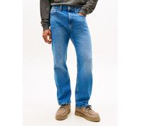 5-Pocket-Jeans TOMMY JEANS "OTIS REGULAR STRAIGHT", Herren, Gr. 31, Länge 32, blau (denim medium), Denim/Jeans, Obermaterial: 99% Baumwolle, 1% Elasthan, unifarben, regular fit lang, Jeans 5-Pocket-Je