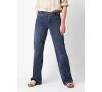 5-Pocket-Jeans TONI "Liv New Wide", Damen, Gr. 46, N-Gr, blau bleached used, Denim/Jeans, Obermaterial: 88% Baumwolle, 10% Polyester, 2% Elasthan, regular fit lang, Jeans 5-Pocket-Jeans, mit weitem Be