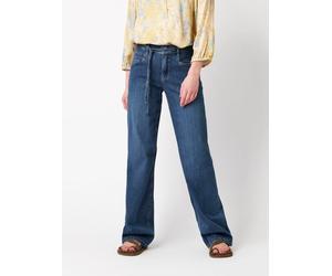 5-Pocket-Jeans TONI "Liv Straight", Damen, Gr. 44, N-Gr, blau bleached used, Denim/Jeans, Obermaterial: 88% Baumwolle, 10% Polyester, 2% Elasthan, regular fit lang, Jeans 5-Pocket-Jeans, Regular-Fit,