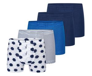 5 Schiesser Kinder-Slipboxer - Gr. 140 - dunkelblau