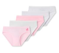 Schiesser Mädchen 5 Pack Slips Unterhosen - 95/5 Organic Bio Baumwolle Größe 92 Bis 140 Unterwäsche, Sortiert 5_173271, 140 EU