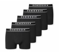 Schiesser Herren 5 Pack Bio Baumwolle Multipack-95/5 Organic Boxershorts, schwarz_183213, M (5er Pack)