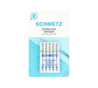 SCHMETZ Nähmaschinennadeln | 5 Overlocknadeln | ELX705 SUK | Nadelstärke 80/12 (x2) und 90/14 (x3)
