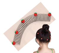 5 Stück Haarspangen Dehnbare unsichtbare Haarspangen 7, 5 breiter Halter U-Form Finishing Fixer Kamm-Sets niedliche verlängerte Kämme für Frauen Mädchen Zubehör Stawberry..