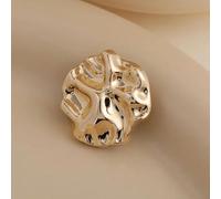 5 Stück Knöpfe in unregelmäßiger Form, goldfarben, modische Metallknöpfe, 15/21,5 mm, edle Knöpfe mit Schaft, Damenbekleidungszubehör, Gold, 21,5 mm