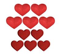 5 Stück Liebes-Pailletten-Aufnäher Und 5 Stück Liebes-Stoff-Aufnäher, Bekleidungszubehör, Bestickte Stoff-Aufnäher, Bestickte Aufnäher Zum Aufbügeln, Dekorative Aufnäher, Taschen Usw.