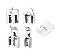 5 Stück Reißverschlussfuß Unsichtbar/verdeckt/breit/schmal/durchsichtig, Unsichtbarer Nähfuß für Haushaltsnähmaschinen, Kompatibel mit Brother, Kompatibel mit Singer