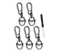 5 Stück robuste Zincs Legierung Karabiner Schlüsselanhänger Clip Sicher Abnehmbare Hufeisen Form Haken für Schlüssel Rucksäcke Abnehmbarer U-Bügel Schlüsselanhänger