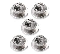 5 Stück Schmetterlings Anstecknadel Rückseiten aus Edelstahl mit Krawattennadeln, Ausweishalter, Broschen Rückseiten, dekorative Anstecknadel Basen, sichere Nadel Kupplungen