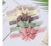 5 Stück/Set einfarbige Kinder Schleifen Haarband, Nylon Stirnbänder als Haarzubehör für Kleinkind Baby Mädchen, Liebes Valentinstag