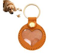 5 Stücke Katzenfell Schlüsselanhänger PU 8.5x5 Cm Schlüsselanhänger Für Tierhaare Anhänger Gedenken Herzform Schlüsselbund Sammeln Von Katzen Und Hundehaaren Für Rucksack Geldbörse Tasche Schmuck
