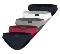 Minislip TOM TAILOR "Colorado", Herren, Gr. XL, 5, bunt (navy, weiß, rot), Single Jersey, Obermaterial: 100% Baumwolle, unifarben, körpernah, Unterhosen, weich, bequem, eng, atmungsaktiv, breiter Bund