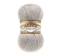 5 x 100 g Alize Angora Gold Einfarbig 500 Gramm Wolle mit 20% Woll-Anteil Türkische Wolle Mohair (652)