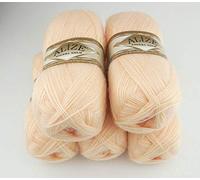 5 x 100 g Alize Angora Gold Einfarbig 500 Gramm Wolle mit 20% Woll-Anteil Türkische Wolle Mohair (681)