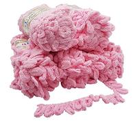 5 x 100 Gramm Strickwolle Alize Puffy, 500 Gramm Fingerstrick - Wolle super bulky, Schlaufenwolle, Stricken ohne Nadel (rosa 185)