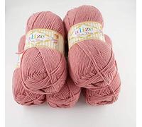 5 x 100g Strickgarn Alize Baby Best Uni, Antipilling türkische Wolle (354)