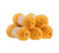5 x 100g Strickgarn ALIZE Baby Best uni Babywolle Wolle Antipilling 44 Farben, Farbe:216 gelb