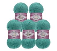 5 x 100g Strickgarn Alize Cotton Gold Uni Klassikgarn Häkelgarn Strick-Wolle Farbwahl