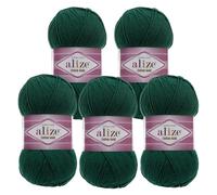 5 x 100g Strickgarn Alize Cotton Gold Uni Klassikgarn Häkelgarn Strick-Wolle Farbwahl