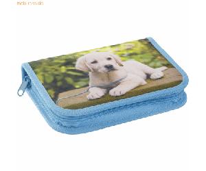 5 x Eberhard Faber Schüleretui 42-teilig befüllt bunt Motiv Hund