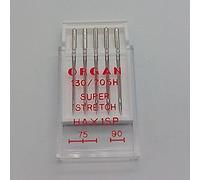 5 x Organ Nähmaschinen Nadeln Super Stretch hax1sp 130/705H flach-seitige Nadeln