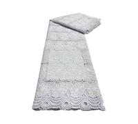 5 Yards Wasserlösliche Stickerei Floral Hohle Spitze Stoff Afrikanische Hochzeitskleid Kleidung Stoffe(4)