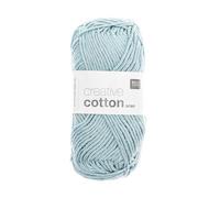 50 g Creative Cotton Aran Häkelgarn 85 m Lauflänge/Knäuel (Fb. 32 hellblau)