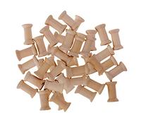 50 Leere Holzspule für Draht Spulen Faden Spule aus Holz 27x16mm